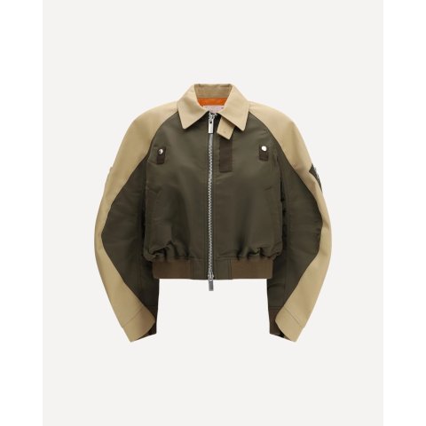 SacaiSACAI Cotton and Nylon Bomber Jacket