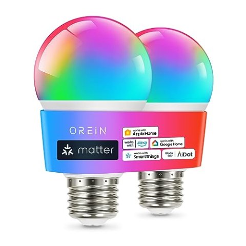 OREiN Matter 智能灯泡 A19 调色 2只装