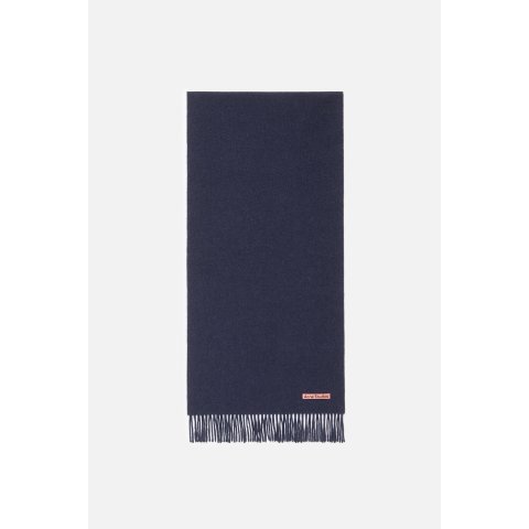 Fringe Wool Scarf Narrow 200x45cm