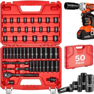 VEVOR 3/8"冲击套筒50件套 深浅两用