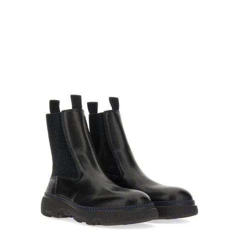 Calf Grain Leather Boots