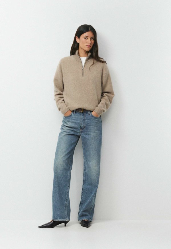 Essential Cashmere Metaphor 羊绒半拉链卫衣