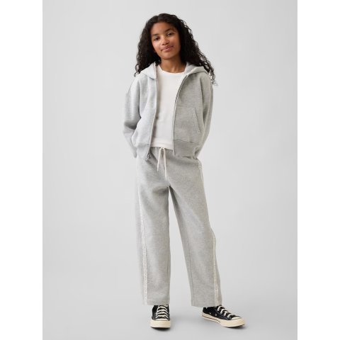 GapKids Barrel松紧蕾丝边休闲裤