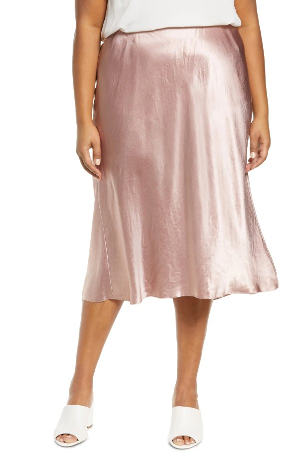 Vince Satin Slip Skirt for Women
