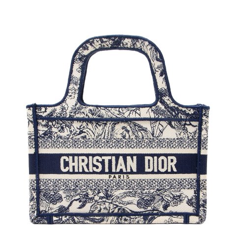 二手 Mini Book Tote 刺绣帆布