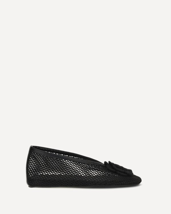 GANNI Jenny Mesh Ballerinas