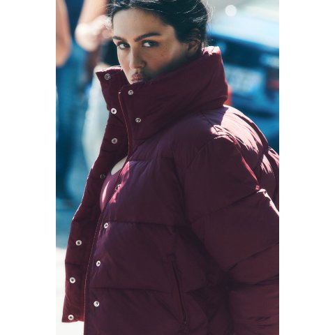 Gold Rush Puffer Burgundy