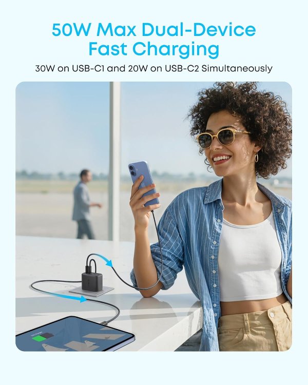Anker Zolo 50W USB-C 快充充电器