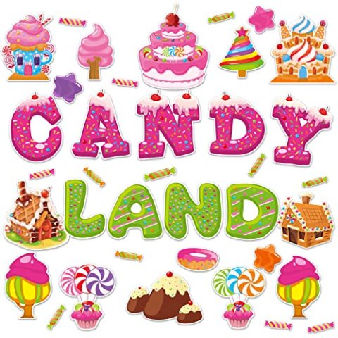 Candy World 糖果主题教室布置套装