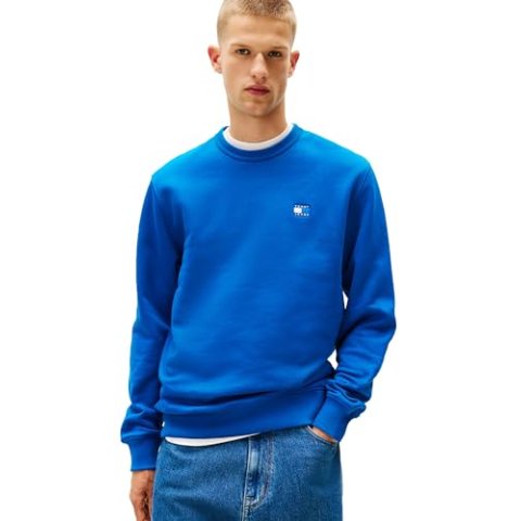 Tommy Jeans Men's Regular Badge Crewneck Sweatshirt Medium