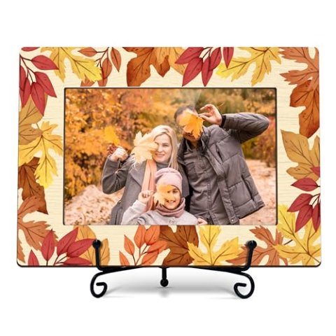 HandEasy XK08 4×6 Autumn Leaves Theme Photo Frame