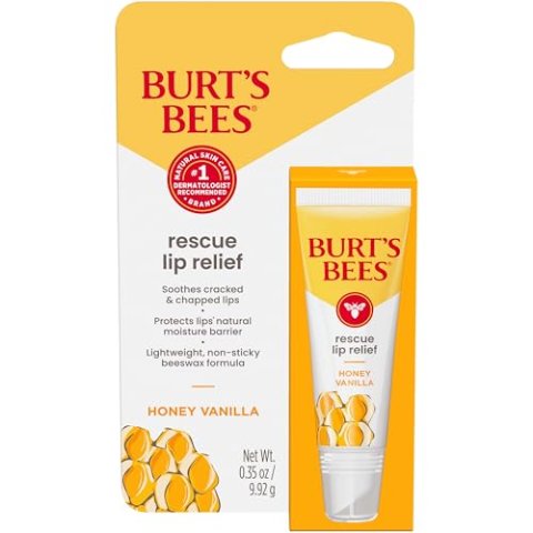 Burt's Bees Rescue Lip Relief Honey Vanilla 0.35 oz 1 Tube