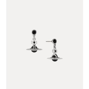 Vivienne Westwood New Petite Orb 银色水晶耳坠