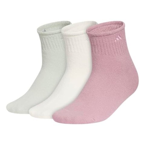 adidas 女士舒适棉袜 3双