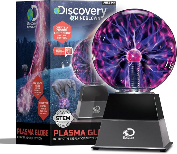 Discovery Plasma Globe Touch & Sound Sensitive Interactive Lamp