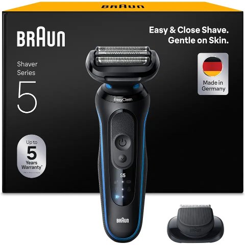 Braun52-B1200si 男士电动剃须刀 蓝色 5系