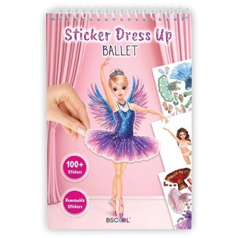 BSCOOL Ballet Sticker Activity Book for Girls