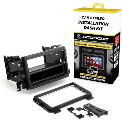  FD3090B Double DIN or Single DIN Radio Install Dash Kit for Select 1995-2016 Ford Lincoln Mazda Mercury Vehicles