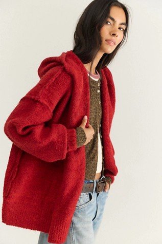 Thistle Hooded Oversized Cardigan