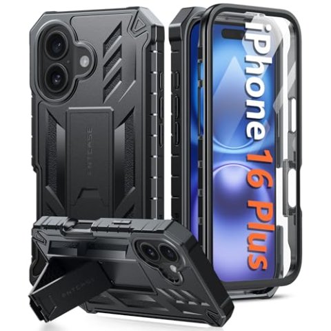 FNTCASE iPhone 16 Plus 手机壳 自带保护膜 支架