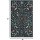 Lahome Washable Botanical Insect Area Rug 3x5 Non-Slip Low Pile Faux Wool