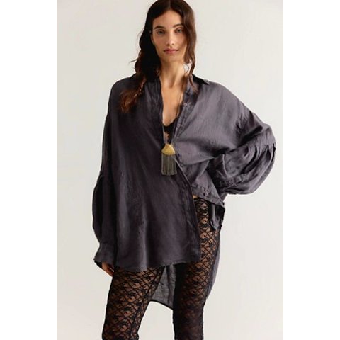 Selene Button Down Linen Shirt
