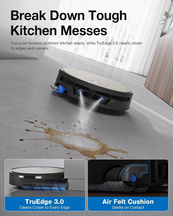  DEEBOT X12S OMNICYCLONE Robot Vacuum and Mop with OZMO Roller 3.0