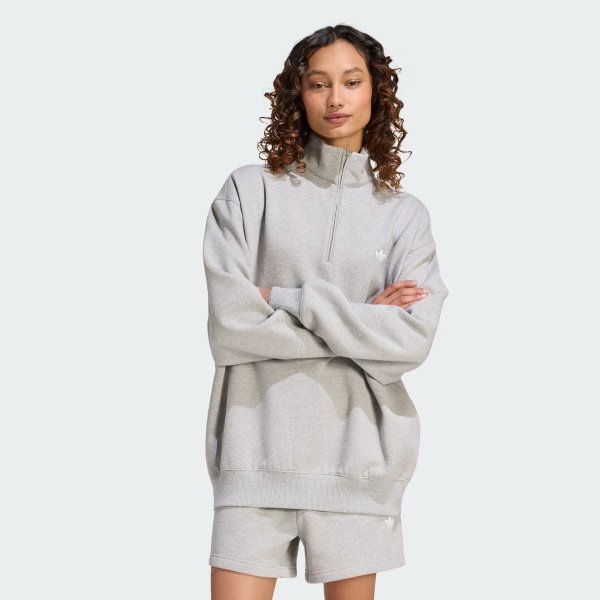 ESSENTIALS Fleece Half-Zip Sweatshirt