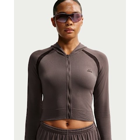 NikeSKIMS 弹力针织短款连帽卫衣 女士