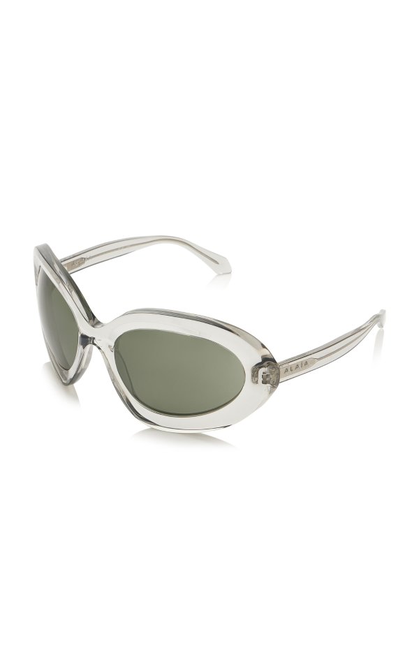 Butterfly Frame Acetate Oversized Sunglasses