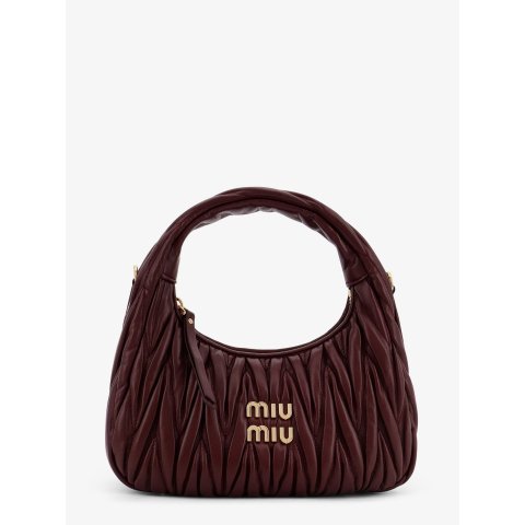 Miu MiuMiu Miu Wander 绗缝皮革单肩包 红色