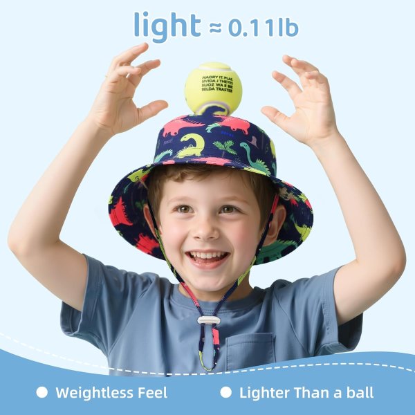 Komorebi Toddler Sun Hat UPF 50+ Beach Bucket Hat for Kids 0-8Y