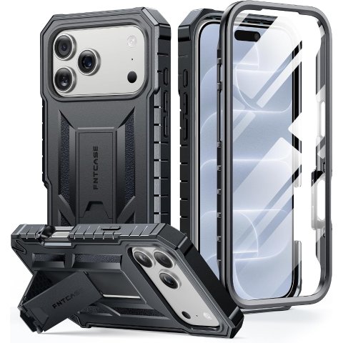 FNTCASE iPhone 18 Pro 保护壳 内置膜 支架