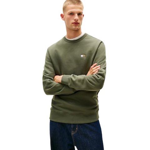 Tommy Jeans Men's Regular Badge Crewneck Sweatshirt X-Large