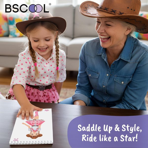 BSCOOL 牛仔女孩时尚贴纸手工书