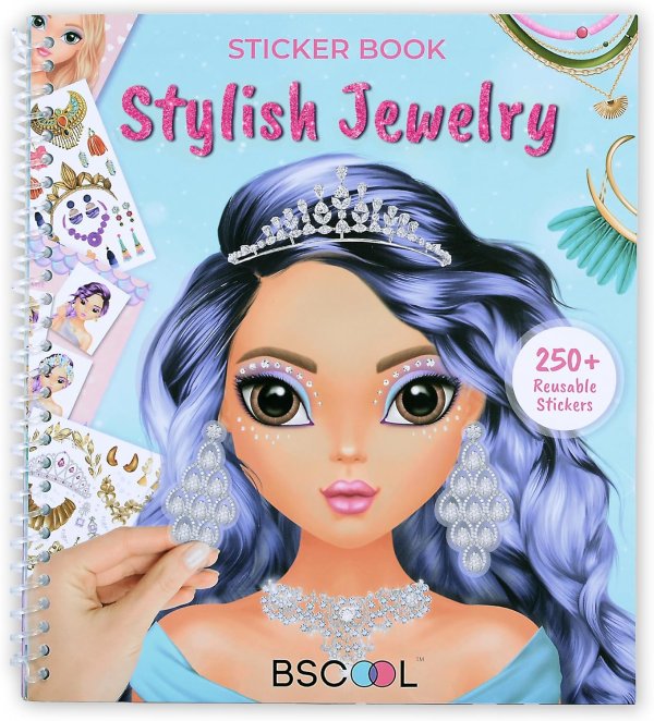 BSCOOL 儿童珠宝贴纸书 可重复使用