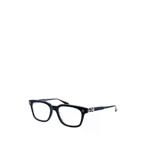Chrome HeartsLogo-Detail Rectangle-Frame Glasses