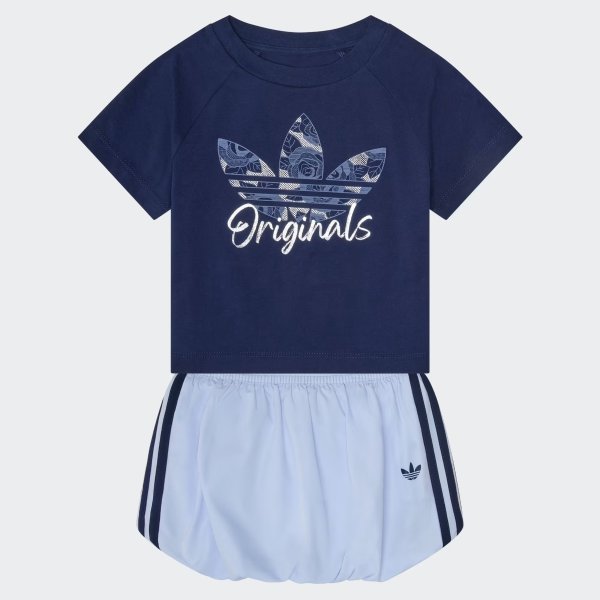 N Raglan T恤泡泡裙套装