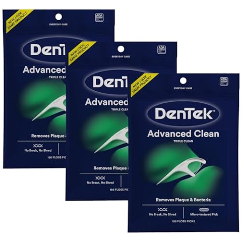 DenTek 牙线棒 三重清洁 150支 3盒装