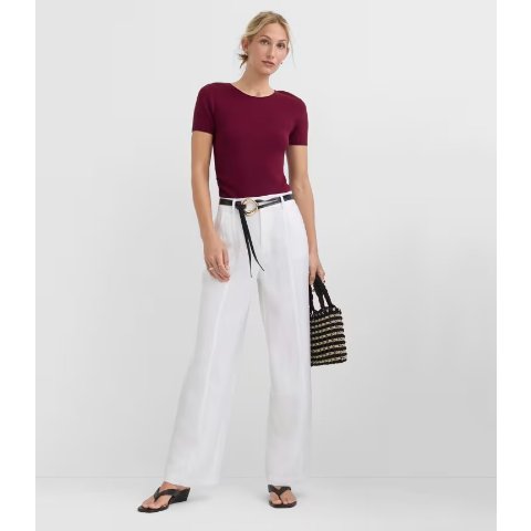 LOFTRelaxed Straight Twill Pants