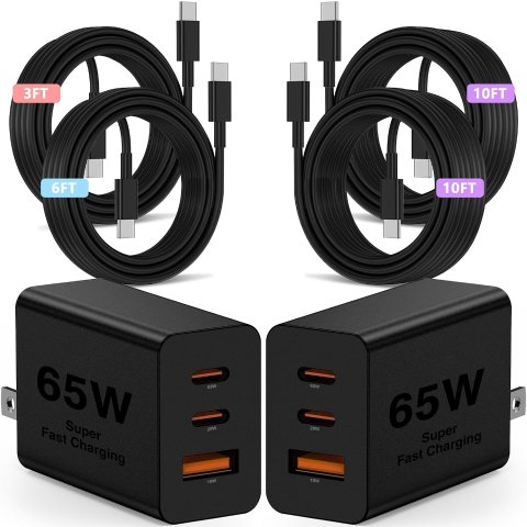Kitminun 65W 快充 Type-C 墙充 100W 数据线组