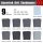 BOSHCRAFT 9"x11" Wet Sandpaper Assortment 25 Pack (400-5000 Grit)