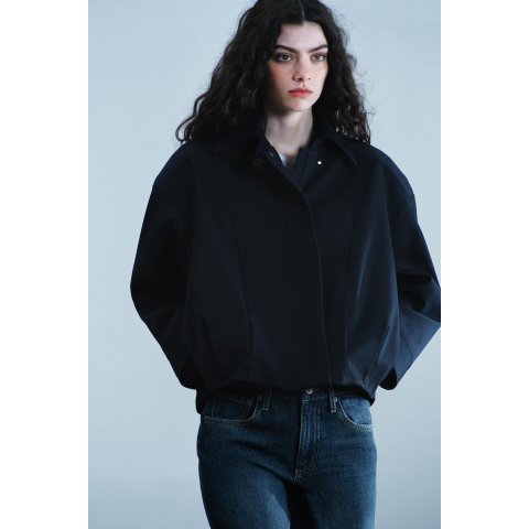 ZaraBomber Jacket Lapel Collar Zip Closure