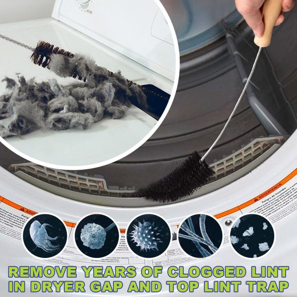 Sealegend Dryer Vent Cleaner Kit 2-Pack Vacuum Hose Attachment & Brush