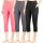 BIG ELEPHANT 3-Pack Girls High Waist Capri Leggings with Pocket
