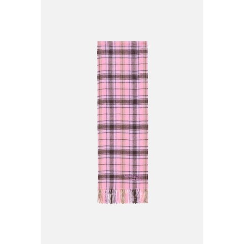 Cashmere Scarf Seasonal Check Pattern Fringed 30x195 cm