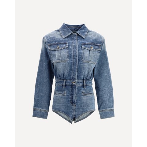 Self-PortraitSELF-PORTRAIT Rhinestone Denim Jacket