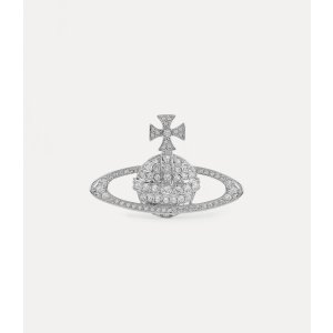 Vivienne Westwood Bas Relief 银色胸针 水晶