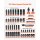 VEVOR 3/8" Drive Impact Socket Set 50-Piece Deep & Shallow Kit