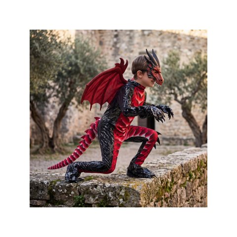 SYNCFUN Kids Halloween Dragon Costume Set with Wings, Tail and Mask